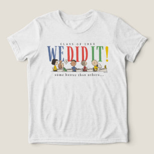 T-shirt En Tri-matière Cacahuètes Nous l'avons fait Diplômé Citation Drôl
