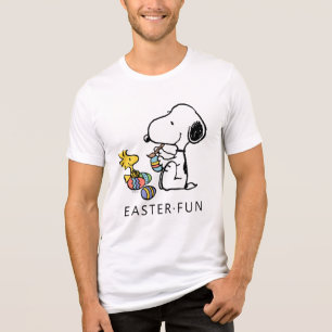 T-shirt En Tri-matière cacahuètes   Oeufs de peinture Snoopy & Woodstock