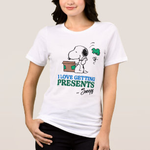T-shirt En Tri-matière cacahuètes   Snoopy I Love Obtenir des présentatio