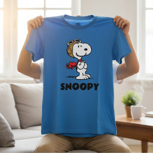 T-shirt En Tri-matière cacahuètes   Snoopy L'As Volant