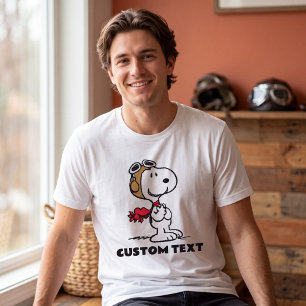 T-shirt En Tri-matière cacahuètes Snoopy L'As Volant