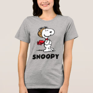 T-shirt En Tri-matière cacahuètes   Snoopy L'As Volant