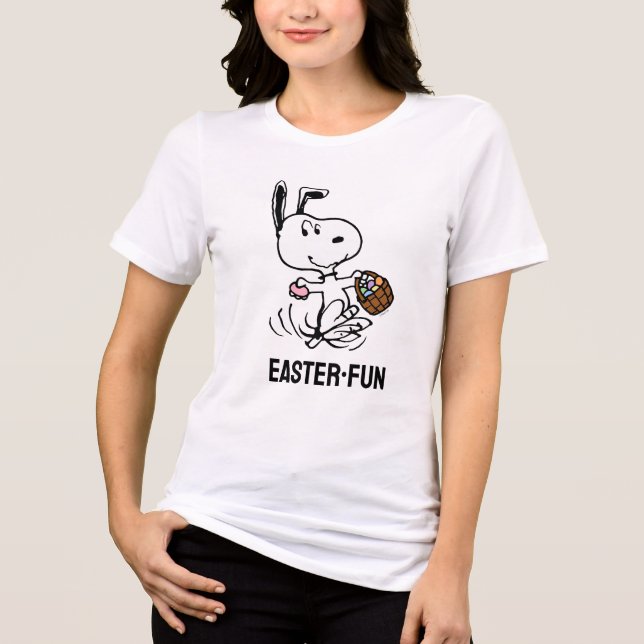 T-shirt En Tri-matière cacahuètes | Snoopy le Beagle de Pâques (Recto)
