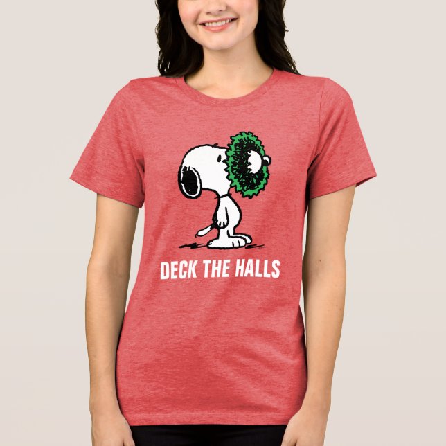 T-shirt En Tri-matière cacahuètes | Snoopy pour les fêtes (Recto)