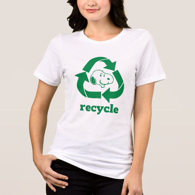 T-shirt En Tri-matière cacahuètes | Snoopy Recycle Reuse (Recto)