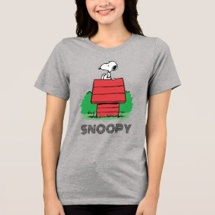 T-shirt En Tri-matière cacahuètes Snoopy reposant sur la niche