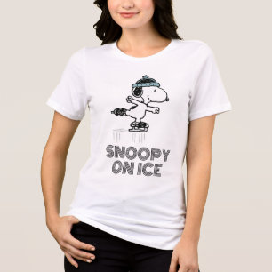 T-shirt En Tri-matière cacahuètes   Snoopy Sur La Glace