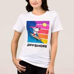 T-shirt En Tri-matière cacahuètes Snoopy Surfing