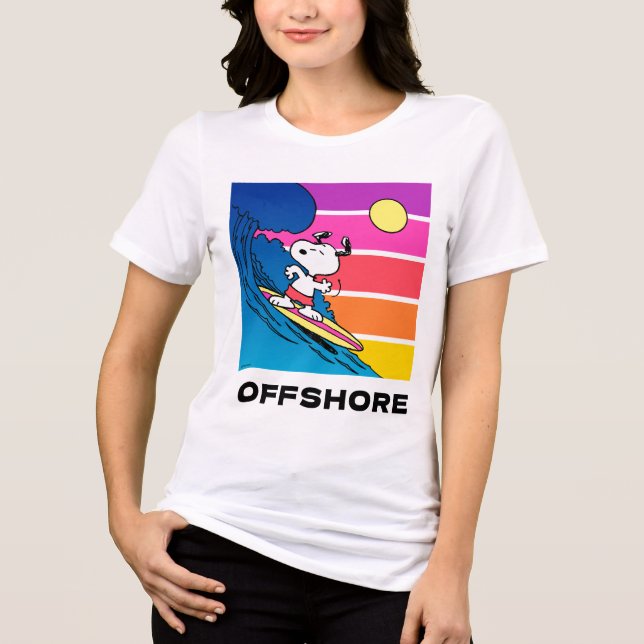 T-shirt En Tri-matière cacahuètes | Snoopy Surfing (Recto)