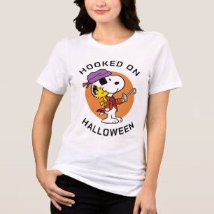 T-shirt En Tri-matière cacahuètes Snoopy & Woodstock accroché à Hallowe