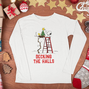 T-shirt En Tri-matière cacahuètes   Snoopy & Woodstock Arbre de Noël
