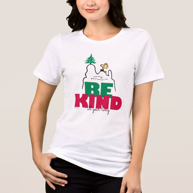T-shirt En Tri-matière cacahuètes | Snoopy & Woodstock Be Kind (Recto)