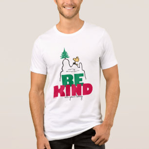 T-shirt En Tri-matière cacahuètes   Snoopy & Woodstock Be Kind