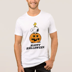 T-shirt En Tri-matière cacahuètes Snoopy & Woodstock Citrouille pop-up