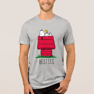 T-shirt En Tri-matière cacahuètes Snoopy & Woodstock Doghouse