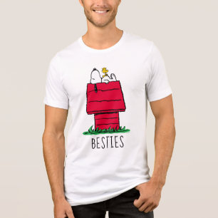 T-shirt En Tri-matière cacahuètes   Snoopy & Woodstock Doghouse