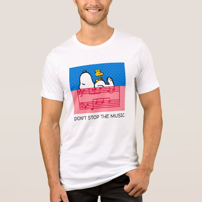 T-shirt En Tri-matière cacahuètes | Snoopy & Woodstock Musique & Pois (Recto)
