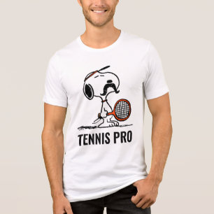 T-shirt En Tri-matière cacahuètes Snoopy's Mustache Jouer au tennis