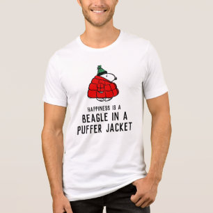 T-shirt En Tri-matière cacahuètes Veste Snoopy Red Puffer