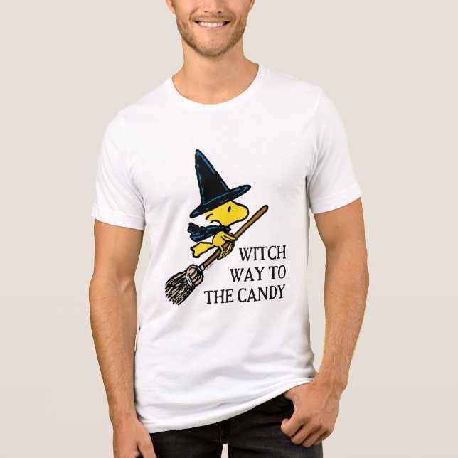 T-shirt En Tri-matière cacahuètes | Woodstock Halloween Witch (Recto)