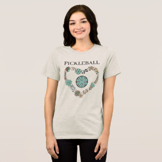 T-shirt En Tri-matière CADEAU DE PICKLEBALL CŒUR D'AMOUR match d'été