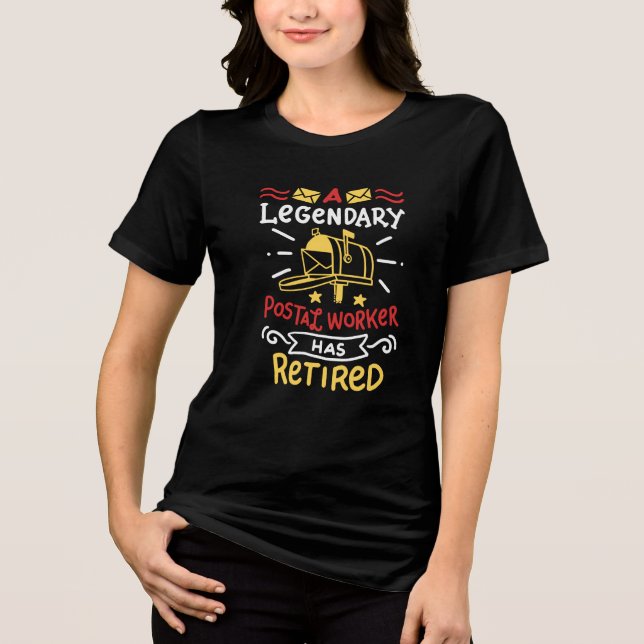 T-shirt En Tri-matière Cadeau de retraite de l'employé de la poste retrai (Recto)