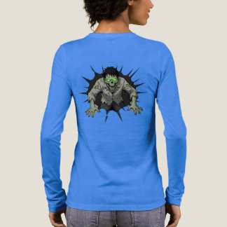 T-shirt En Tri-matière Cadeau d'horreur de zombie défonçant un mur