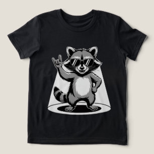 T-shirt En Tri-matière Cadeau drôle d'animal   Raton laveur Rock Star Coo