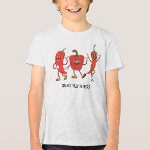 T-shirt En Tri-matière Cadeau drôle pour enfants 'Poivrons drôles tout fe