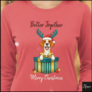 T-shirt En Tri-matière Cadeau graphique pointeur orange de Noël sans écha