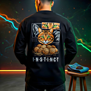 T-shirt En Tri-matière Cadeau mignon amateur de chat tricotant