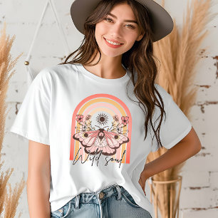 T-shirt En Tri-matière Cadeau Papillon Arc-en-ciel Bohème Âme Sauvage