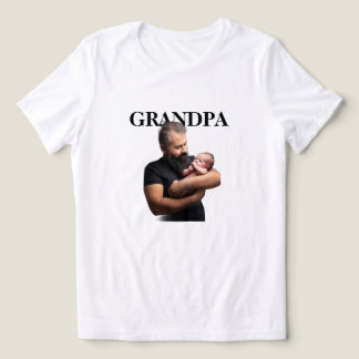 T-shirt En Tri-matière Cadeau personnalisé avec photo pour grand-père et