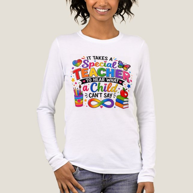 T-shirt En Tri-matière Cadeau pour enseignant d'acceptation de l'autisme (Recto)