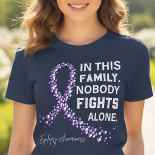 T-shirt En Tri-matière Cadeau Ruban Violet de Sensibilisation à l'Épileps