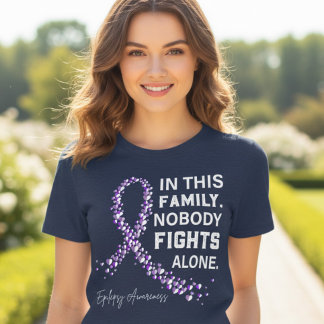 T-shirt En Tri-matière Cadeau Ruban Violet Sensibilisation à l'Épilepsie