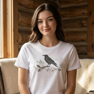 T-shirt En Tri-matière Cadeau Significatif d'Art de Corbeau Nordique Amat