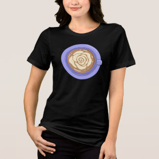 T-shirt En Tri-matière Café au Lait Fleur de Rose