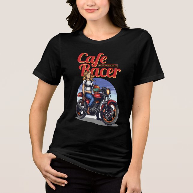 T-shirt En Tri-matière Cafe Racer Womem (Recto)