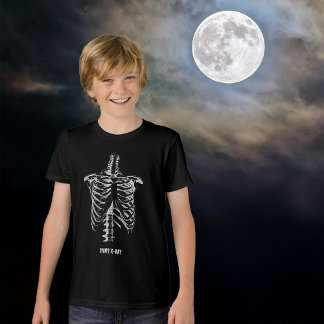 T-shirt En Tri-matière Cage de côtes X-ray Funny Halloween Personnaliser