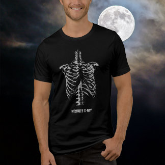 T-shirt En Tri-matière Cage de nervure X Funny Personnaliser d'Halloween