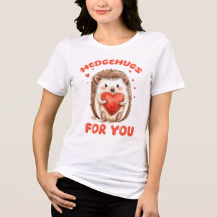 T-shirt En Tri-matière Câlins de hérisson pour toi, cœur de hérisson mign