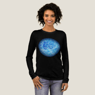 T-shirt En Tri-matière Calme Art Liquide de la Marée 