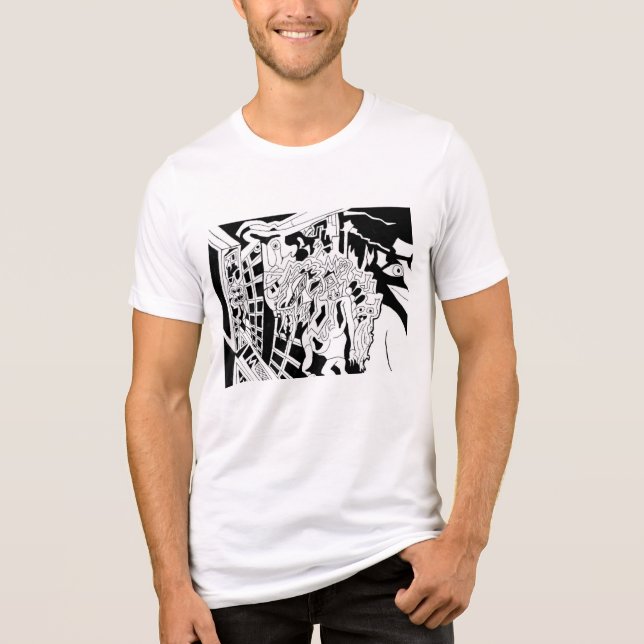T-shirt En Tri-matière Calques (Recto)