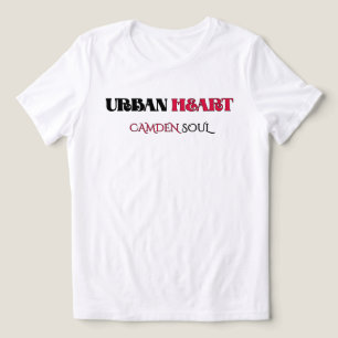 T-shirt En Tri-matière CAMDEN CITY AMOUR URBAN HEART Noir Cramoisi Femme