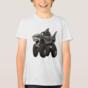 T-shirt En Tri-matière Camion Monstre Megalodon
