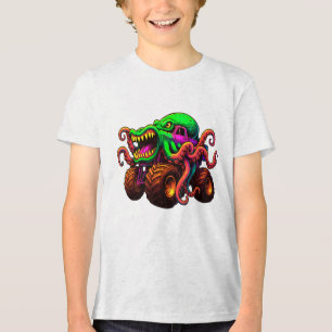 T-shirt En Tri-matière Camion Monstre Pieuvre