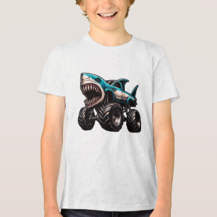 T-shirt En Tri-matière Camion Monstre Requin