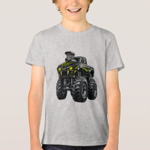 T-shirt En Tri-matière Camion Monstre Surpuissant aux Yeux de Serpent