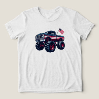T-shirt En Tri-matière Camion monstre vintage, États-Unis